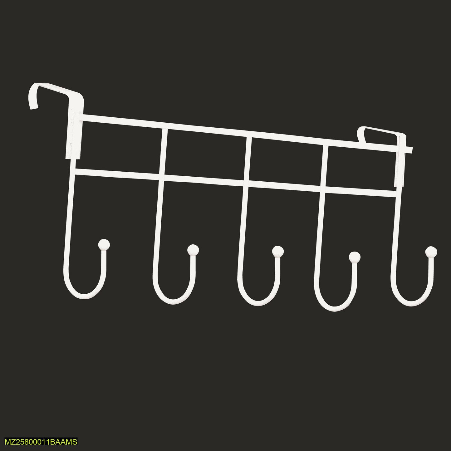 Over the Door Cloth Hanging Rack with Five Hooks