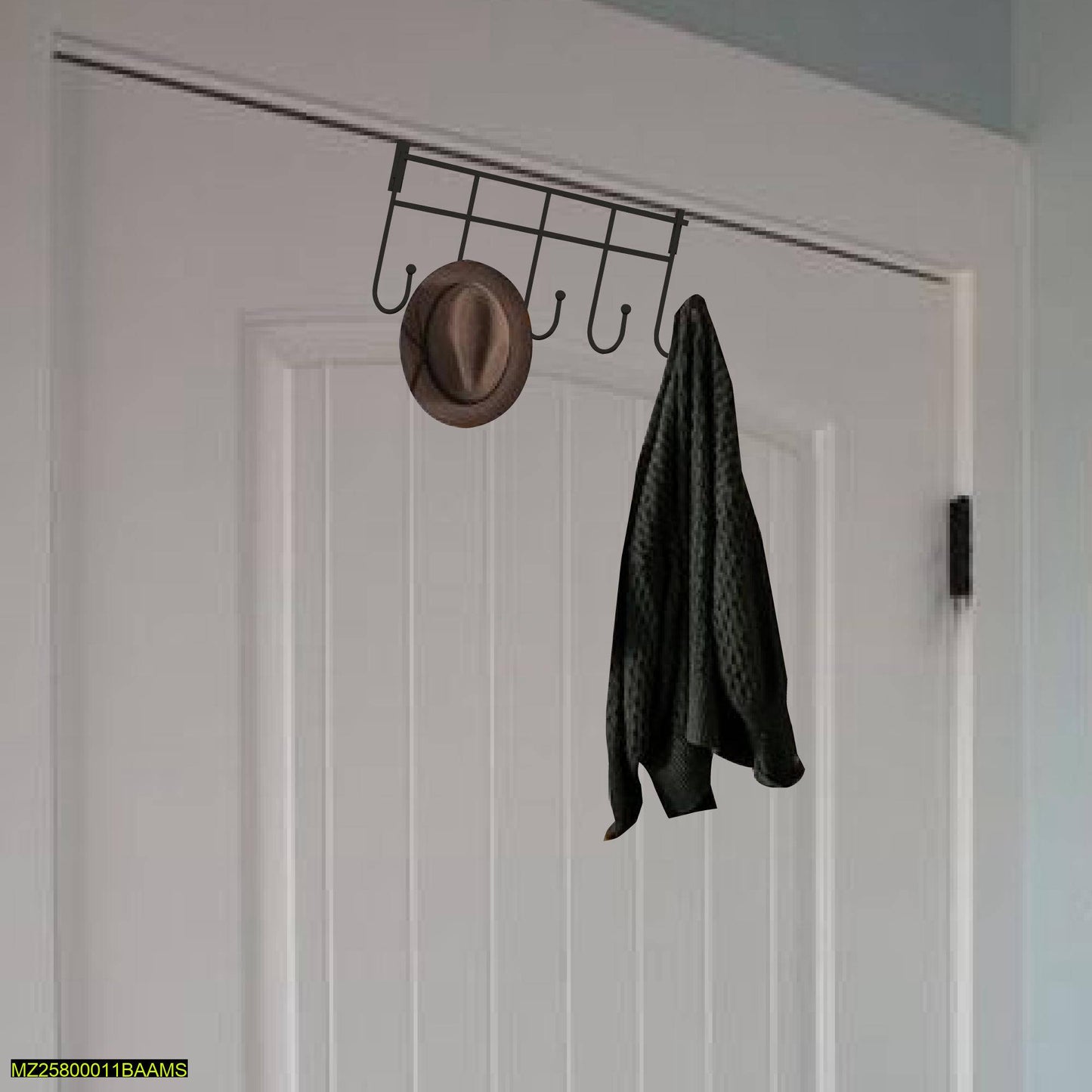Over the Door Cloth Hanging Rack with Five Hooks
